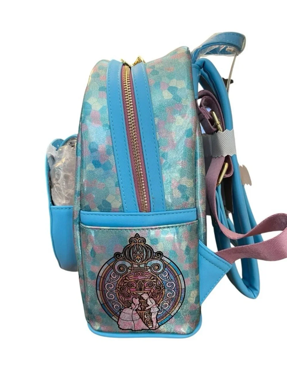 Loungefly Disney Princess Cinderella Collection Stained Glass Mini Backpack NWT